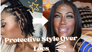 Protective Style Over Locs  Maintenance amp Tips [upl. by Dorette327]