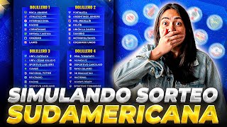 SORTEO COPA SUDAMERICANA 🏆 SIMULAMOS la fase de Grupos🔥 [upl. by Kayla]