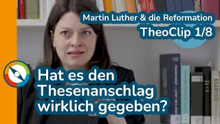 TheoClip 18 Hat es den Thesenanschlag wirklich gegeben Martin Luther und die Reformation [upl. by Nyleuqcaj]