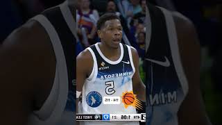 nba The timberwolves outlast the Suns in a FANTASTIC FINISH [upl. by Goldner]