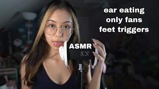 ASMR  Ear Eating Only Fans and Feet Triggers [upl. by Colton382]