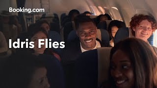 Bookingcom  Idris Elba on a Flight Chatting about Flights [upl. by Karoline]