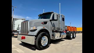 2023 Peterbilt 567 Cummins  Allison 4500RDS North Sea Gray w Pull Me Over Red frame [upl. by Sahpec920]