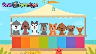 Kleinkinder lernen 🐕 Zahlen zählen deutsch 🐾 Sago Mini Hunde Kindergarten App [upl. by Aaron]