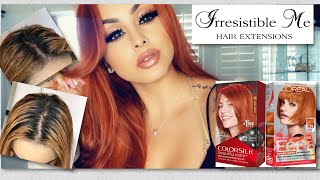 Root Touch Up  Bleaching My Hair  Color matching Irresistible Me Hair Extensions amp Product Review [upl. by Silvio]