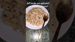 Perfect white sauce pasta recipe whitesaucepasta shorts cheesepastarecipe shortfeed pasta food [upl. by Yeltneb]