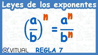 👉 Leyes de los Exponentes  Regla 7 [upl. by Westland55]