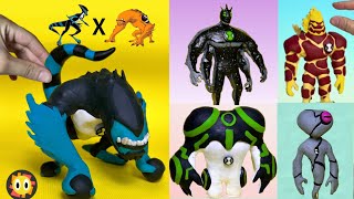 Sculpting Ben 10 aliens fusion using clay｜ Ben10 Clay [upl. by Nnaed]