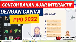 CONTOH BAHAN AJAR DENGAN CANVA PPG DALJAB 2022 [upl. by Naihs]