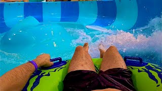 Space Boat Water Slide at Great Wolf Lodge  Perryville USA [upl. by Sirad]