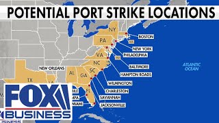 Port strikes loom along Americas East and Gulf coasts [upl. by Voltz591]