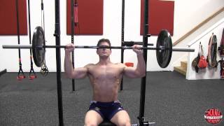 How To Seated Barbell Shoulder Press [upl. by Dahlia]