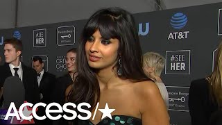 The Good Places Jameela Jamil Was Furious Kristen Bell Didnt Win At The Globes  Access [upl. by Camilo]