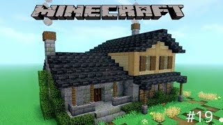 Minecraft build a wooden house with stone19 [upl. by Arral]