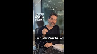 QampA Session  Troncular Anesthesia [upl. by Ahoufe]