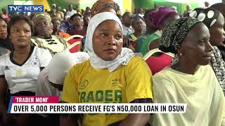 More Than 5000 Osun Residents Get 50000 Trader Moni Loan [upl. by Yobybab]