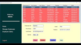 Employee management system using java with source code [upl. by Beshore]