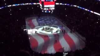 2015 Chicago Blackhawks Stanley Cup intro and national anthem [upl. by Aisiat694]