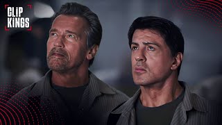 Stallone and Schwarzenegger Fight Scene  Escape Plan [upl. by Ariay]