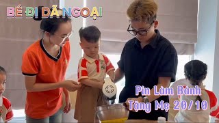 Chơi học cùng con  Lần Đầu Pin đi dã ngoại  Các con trải nghiệm làm bánh tặng mẹ nhân ngày 2010 [upl. by Eirlav31]