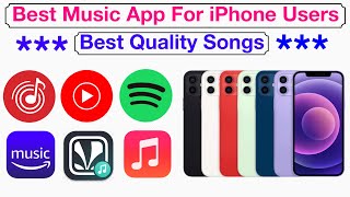 Which is the Best Music App For iPhone  Apple Music Wynk JioSawan  Gaana Amazon Music YTMusic [upl. by Andersen370]