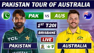 PAKISTAN vs AUSTRALIA 1st T20 Match LIVE COMMENTARY  PAK vs AUS T20 MATCH LIVE  TOSS UPDATE [upl. by Lerret]