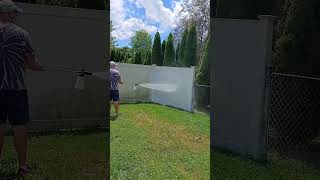 Pretreating with a foam cannon satisfyingpressurewashing foamcannon [upl. by Novets]