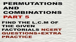 PERMUTATIONS AND COMBINATIONS CLASS 11 PART 5 [upl. by Warfore419]