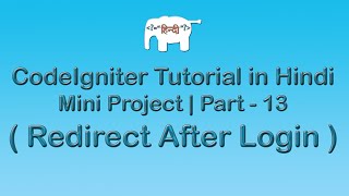 CodeIgniter Project Tutorial in HindiUrdu  Redirect After Login [upl. by Whelan]