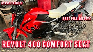 Revolt RV400 comfort seat modification  Electric bike seat Modification ​⁠pawarseatcovers [upl. by Leigh]