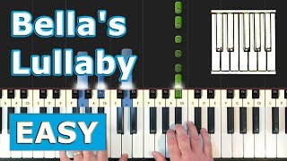 Bellas Lullaby  Piano Tutorial Easy  Twilight  Sheet Music Synthesia [upl. by Anilorak]