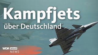 Air Defender Lärm und Flugausfälle wegen Luftwaffenübung über Deutschland  WDR aktuell [upl. by Manvel]