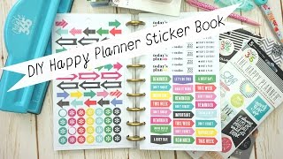 How to DIY Happy Planner Sticker Book MAMBI [upl. by Ahsier]