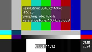 2160p25 48kHz  100Hz 5dB [upl. by Noneek]