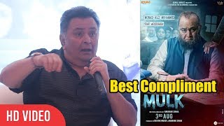 Best Compliment Rishi Kapoor Got for MULK  MULK SUCCESS Press Conference [upl. by Florentia90]