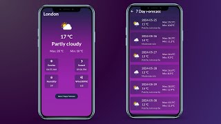 Complete Weather App In Flutter  Flutter Project Tutorial [upl. by Ecnal]