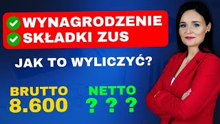 Jak wyliczyć wynagrodzenia i składki ZUS dla pracownika Krok po kroku [upl. by Eerej]