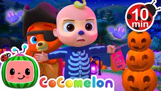 Pumpkin Trick or Treat 🎃 Be Brave Boba  CoComelon Animal Time  Moonbug Kids  Farm Animals [upl. by Perni]