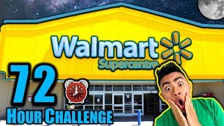 72 HOUR OVERNIGHT CHALLENGE IN WALMART PART 2 Dare or Dare [upl. by Nomyaw673]