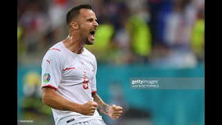 Haris Seferovic Goal France vs Switzerland 01 [upl. by Aliber334]