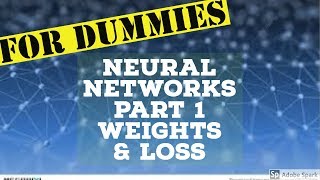 How Neural Networks Work  Weights and Loss  Part 1 [upl. by Sirapal]