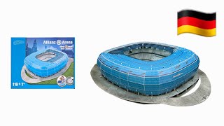 Allianz Arena Munich 3D Puzzle by Nanostad®  Step by Step [upl. by Flora180]