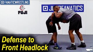 Basic Defense to Front Headlock by Brandon Wright [upl. by Bonney]