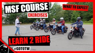 MSF Basic Rider Course Exercises  Riding Academy  Learn To Ride [upl. by High470]