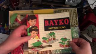 BAYKO BUILDING OUTFIT NO13 1961 [upl. by Eulalee799]