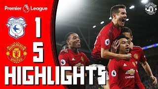 Highlights  Cardiff 15 Manchester United  Premier League [upl. by Glennis]