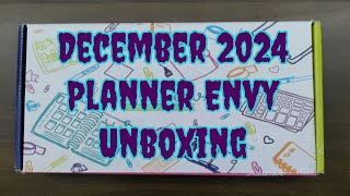 December 2024 Planner Envy Unboxing [upl. by Anilas934]