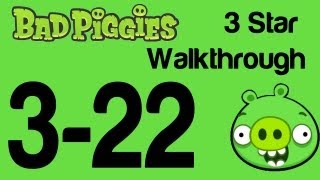 Bad Piggies  Level 322 3 Star Walkthrough When Pigs Fly  WikiGameGuides [upl. by Leizo961]