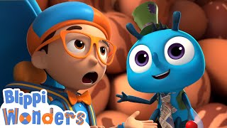 Blippi Wonders  Garbage Truck  Blippi Animated Series  Cartoons For Kids [upl. by Onaicilef]