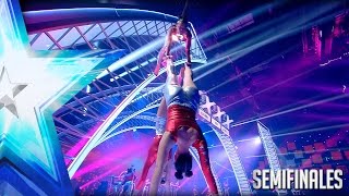 Baruca Acrobática se supera y nos deja alucinados de nuevo  Semifinales 1  Got Talent España 2017 [upl. by Chace]